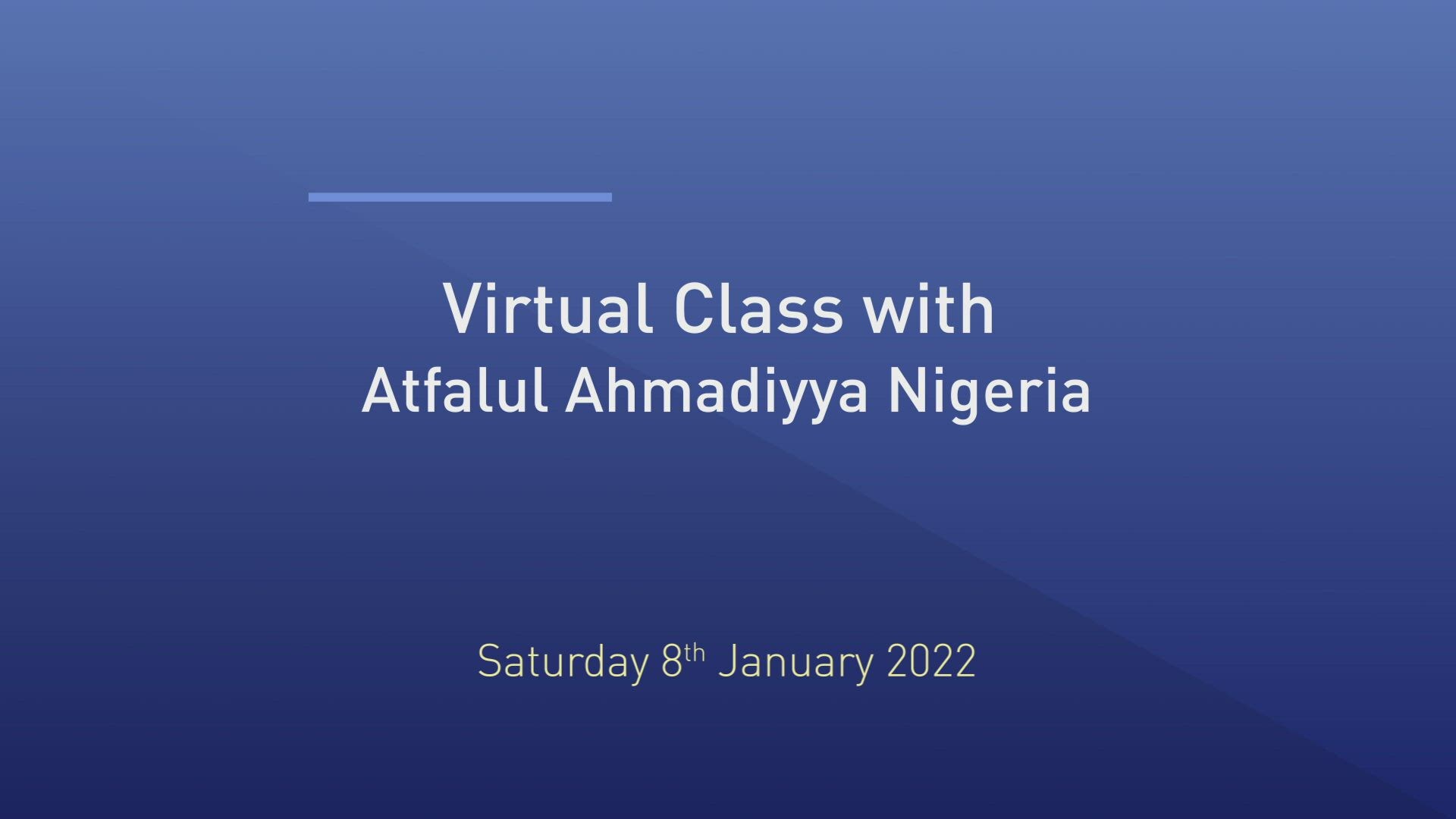 Huzoor's Mulaqat With Atfal - Nigeria - 8th January 2022