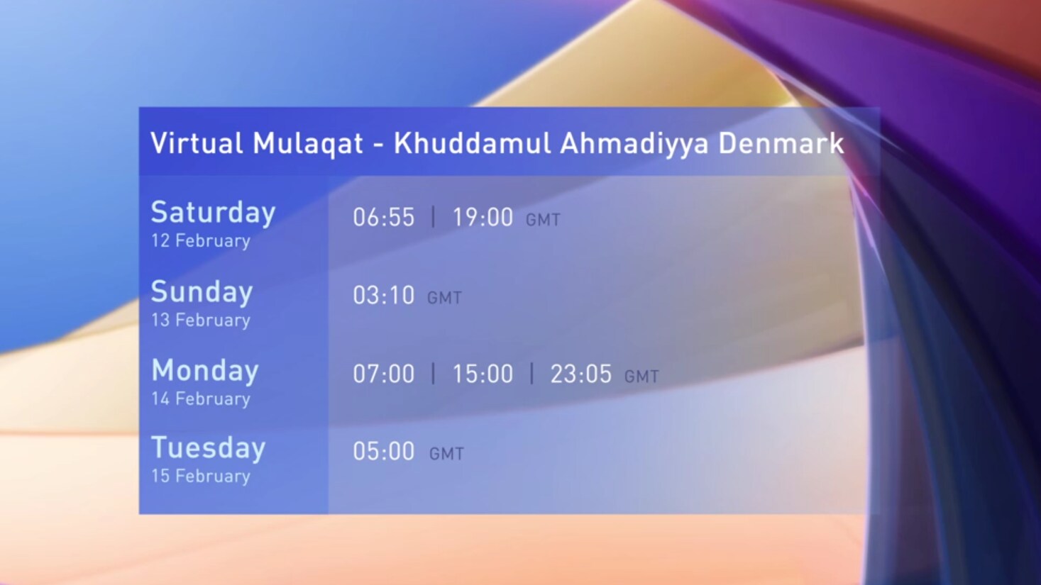 Khuddamul Ahmadiyya Denmark Virtual Mulaqat - Promo