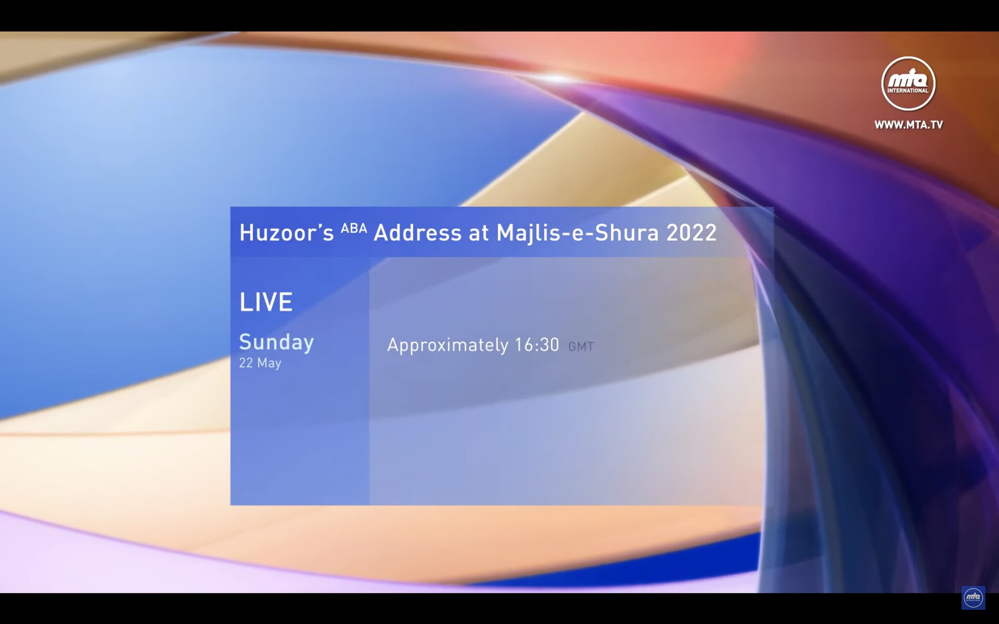 PROMO | Live Address by Huzoor (aba) at Majlis-e-Shura 2022