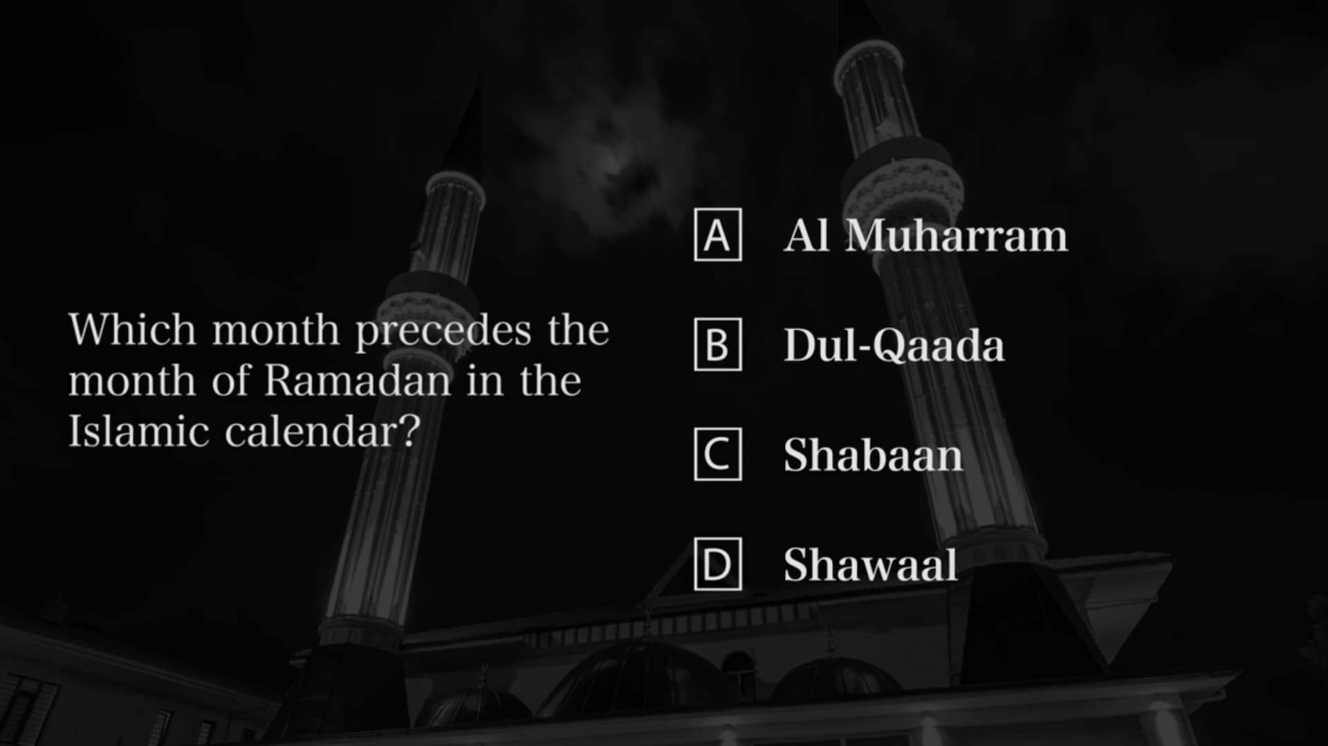 Ramadan Quiz Time - Question Number 23