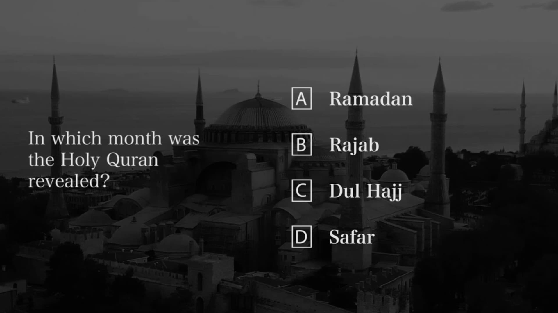 Ramadan Quiz Time - Question Number 21