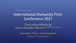 Humanity First Conference - October 31, 2021