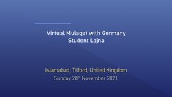 Huzoor's Mulaqat With Lajna Students | Germany | 28th November 2021