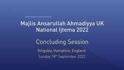 Live Address At Ansar Ijtema UK 2022