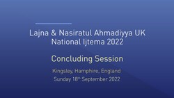 Live Address At Lajna Ijtema UK 2022