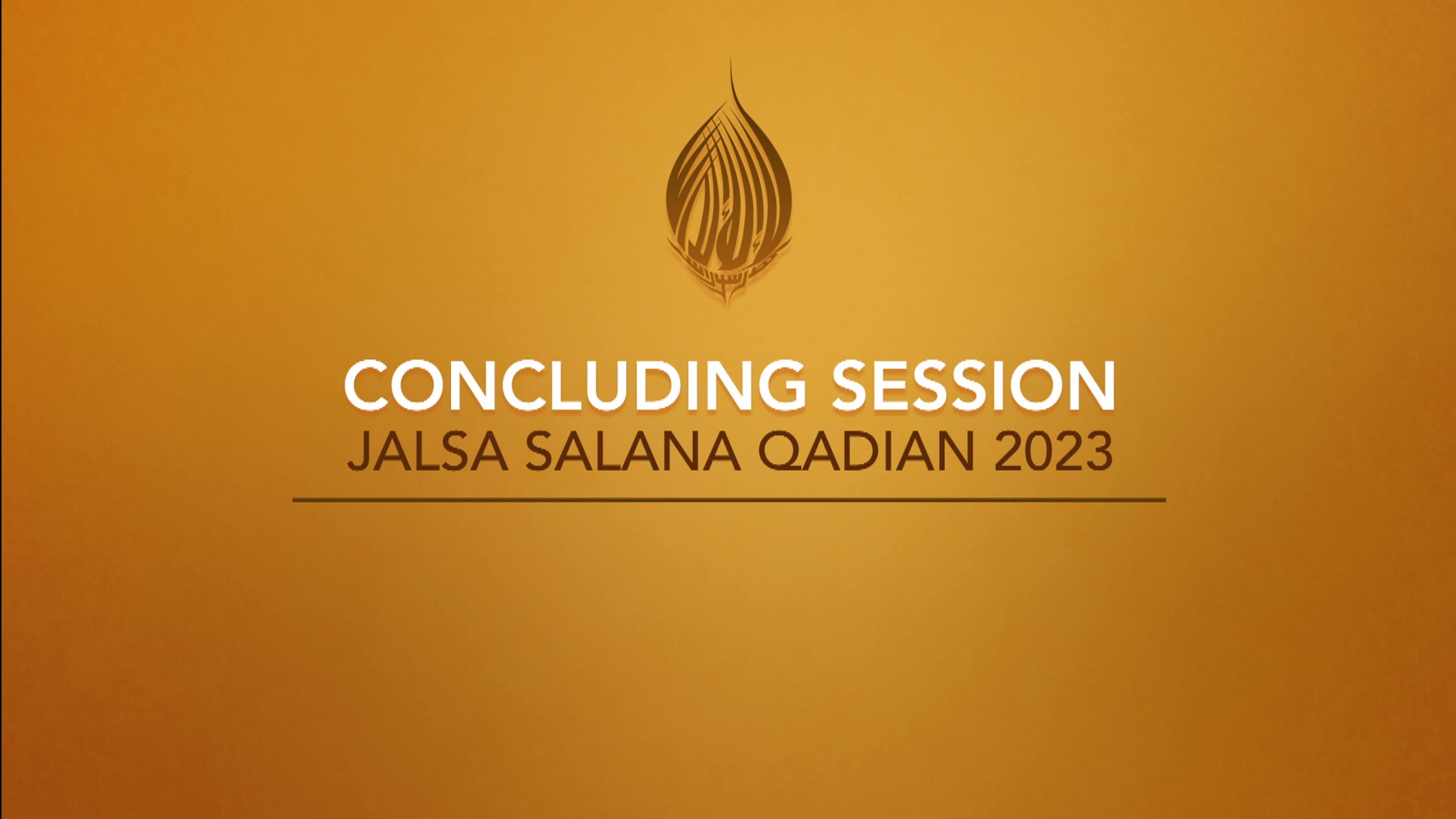 Jalsa Salana Qadian 2023 Concluding Session