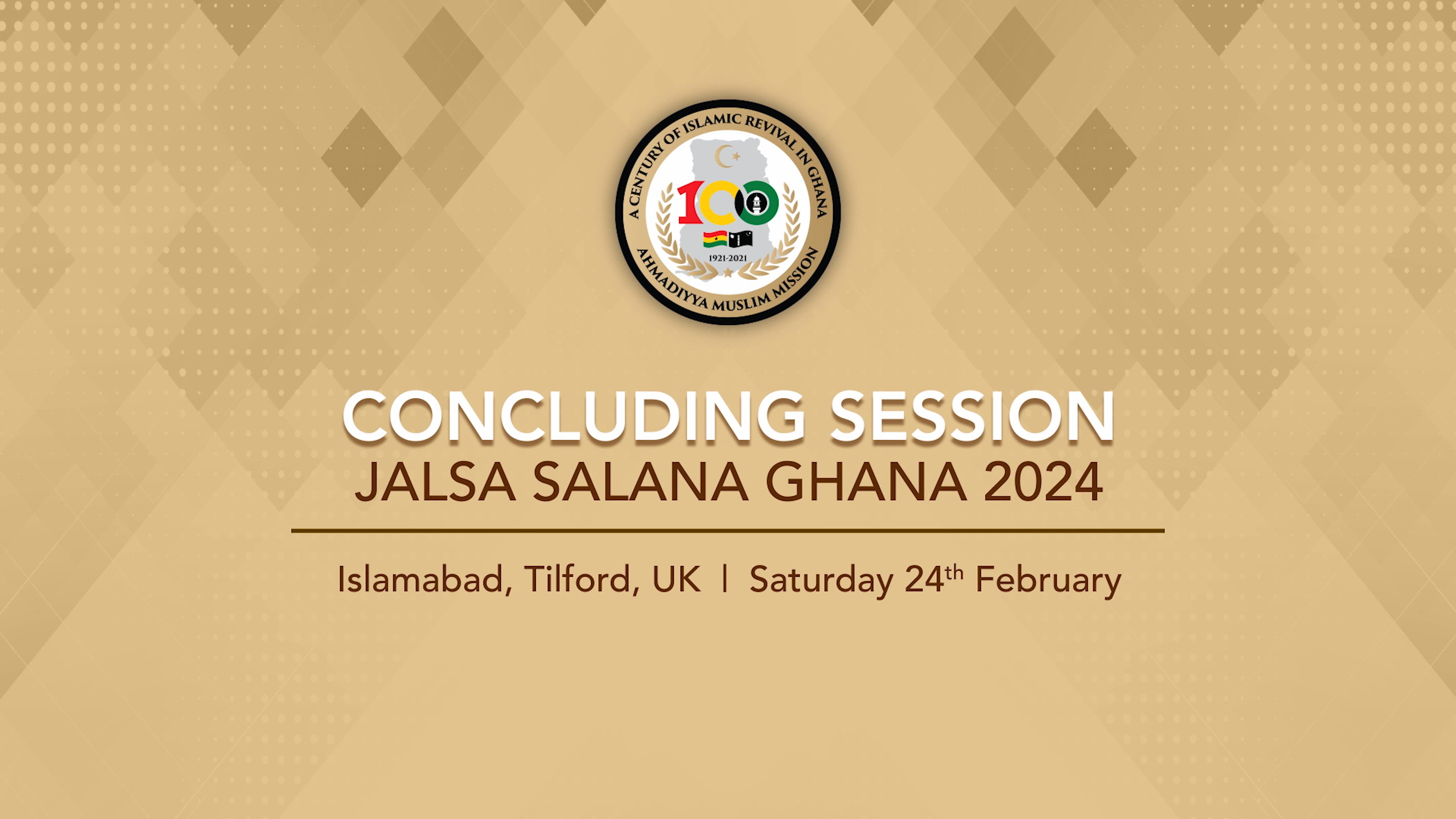 Jalsa Salana Ghana 2024 Concluding Session