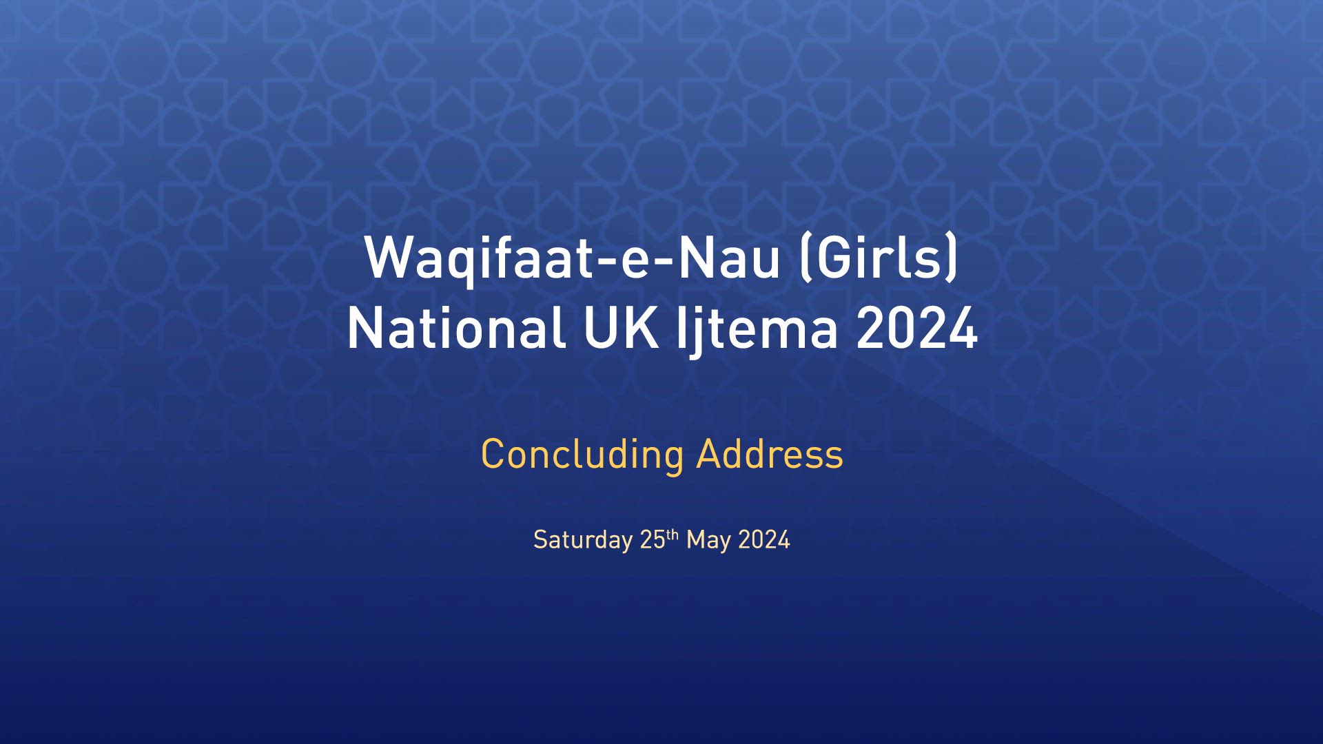 Waqfe Nau Ijtema