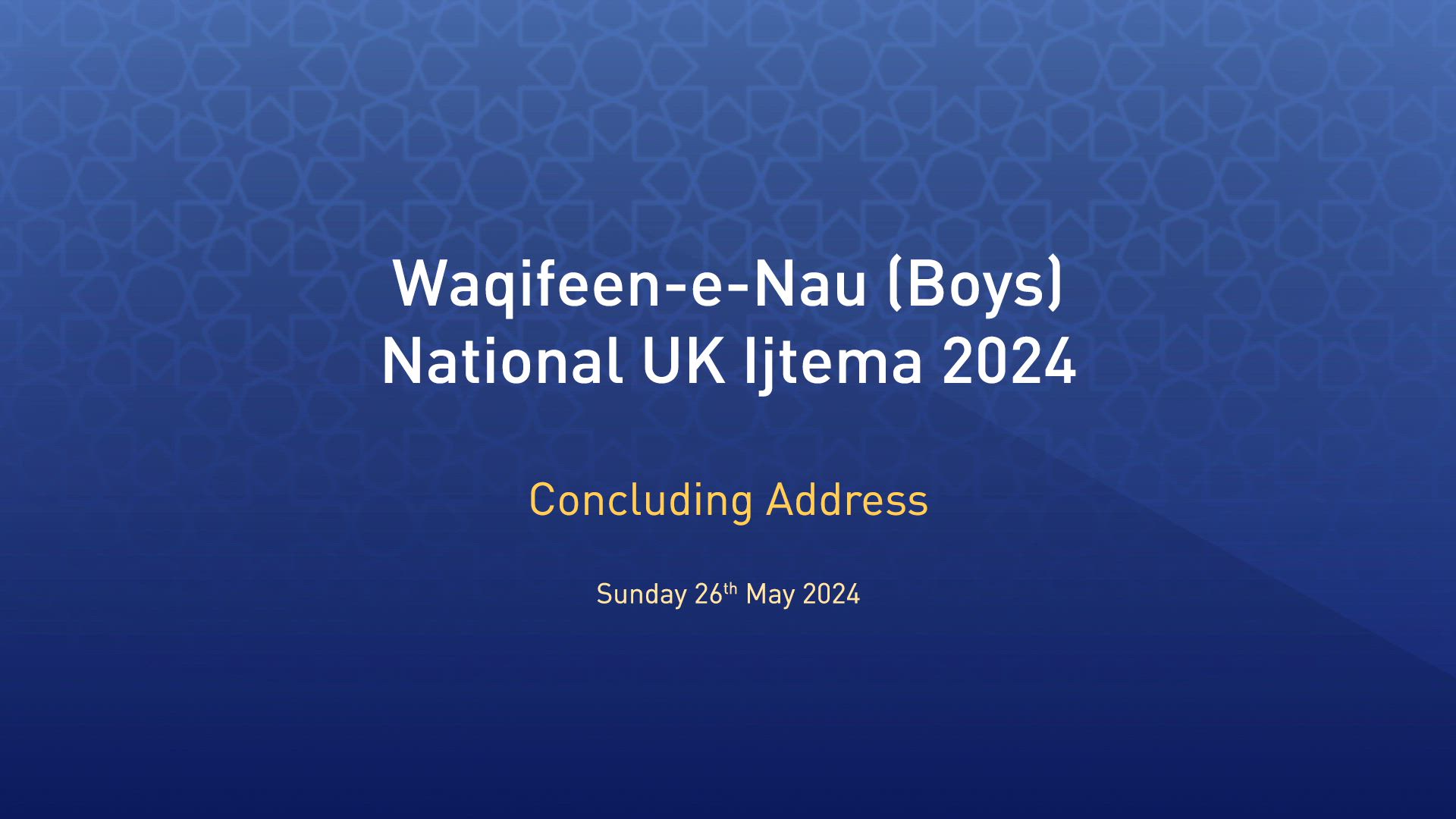 Waqfe Nau Ijtema