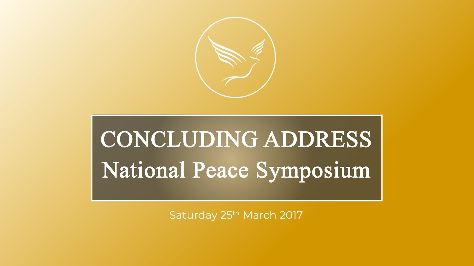 Peace Symposium