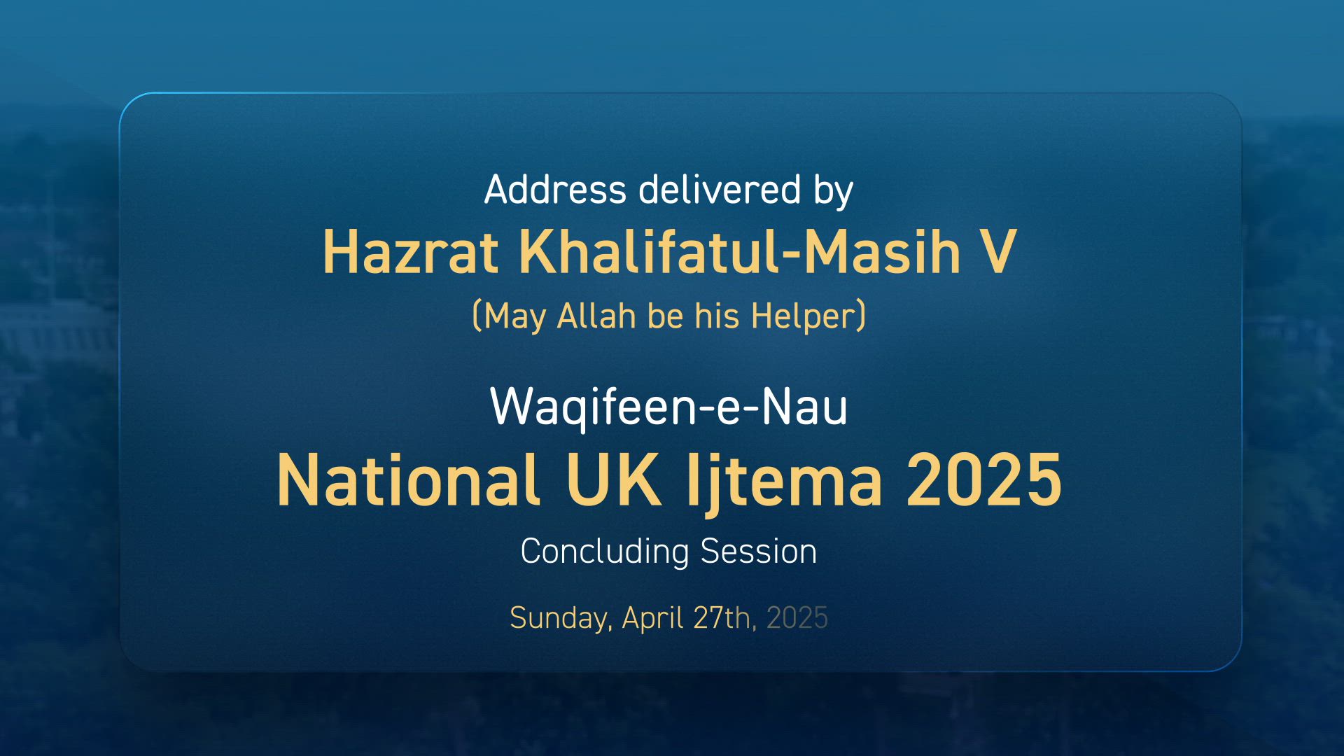 Waqfe Nau Ijtema