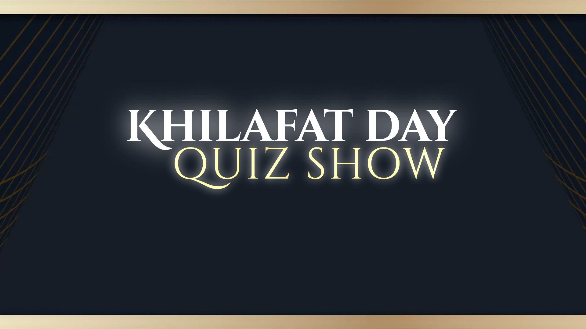 Khilafat Day Quiz Show