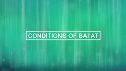 Conditions of Bai'at - Being regular in Tahajjud